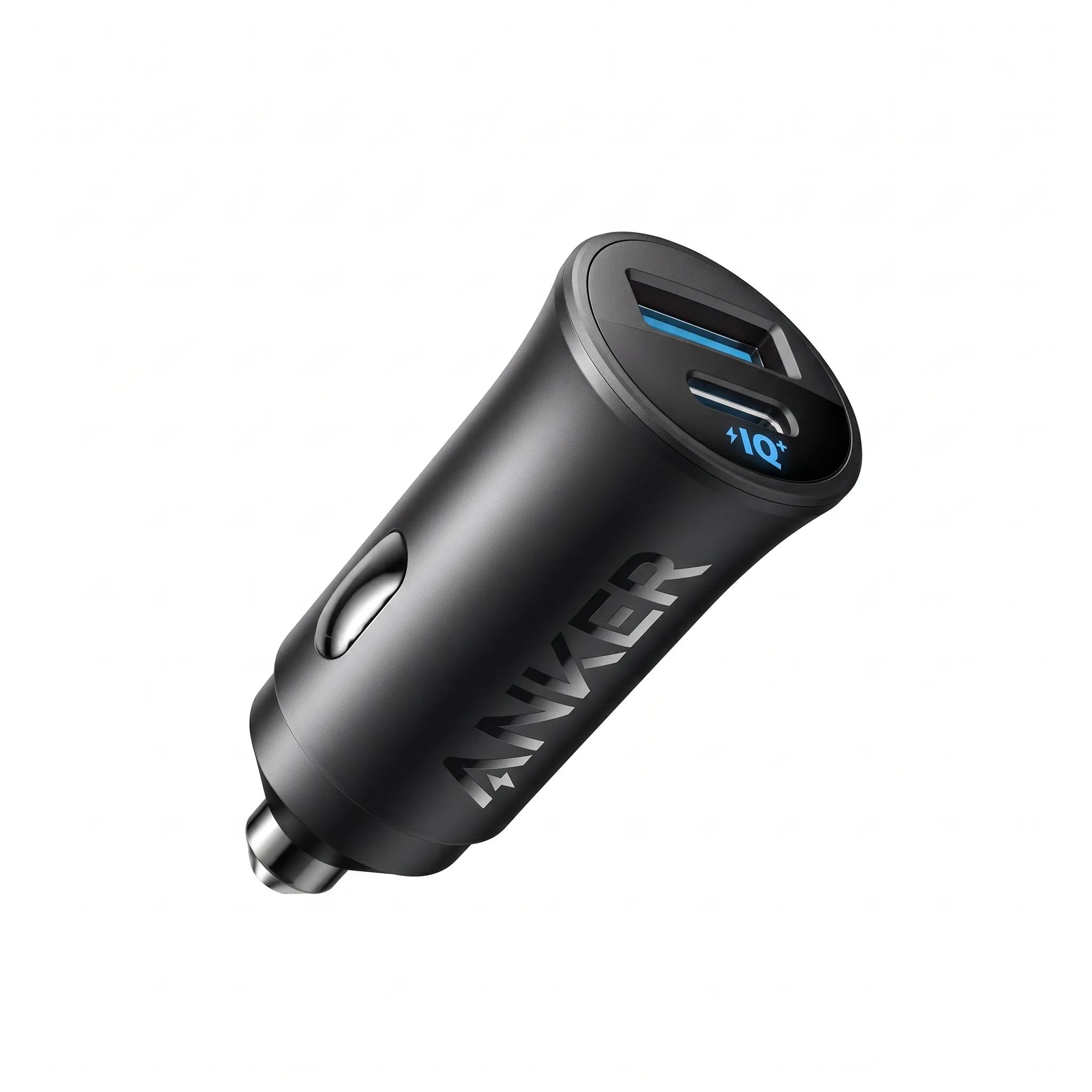 شاحن سيارة Anker PowerDrive 2 Alloy بقدرة 24 وات ومنفذين USB-A
